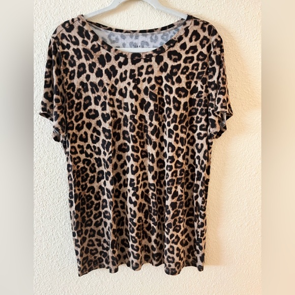 torrid Tops - Torrid Super Soft Knits Animal Print T shirt Top